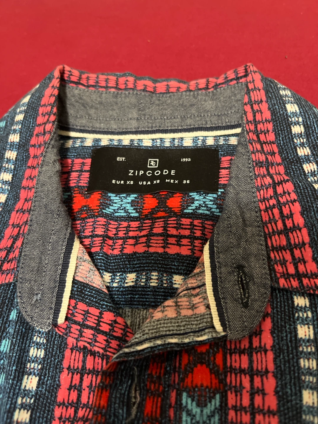 Zipcode patterned short sleeve shirt - photo 2