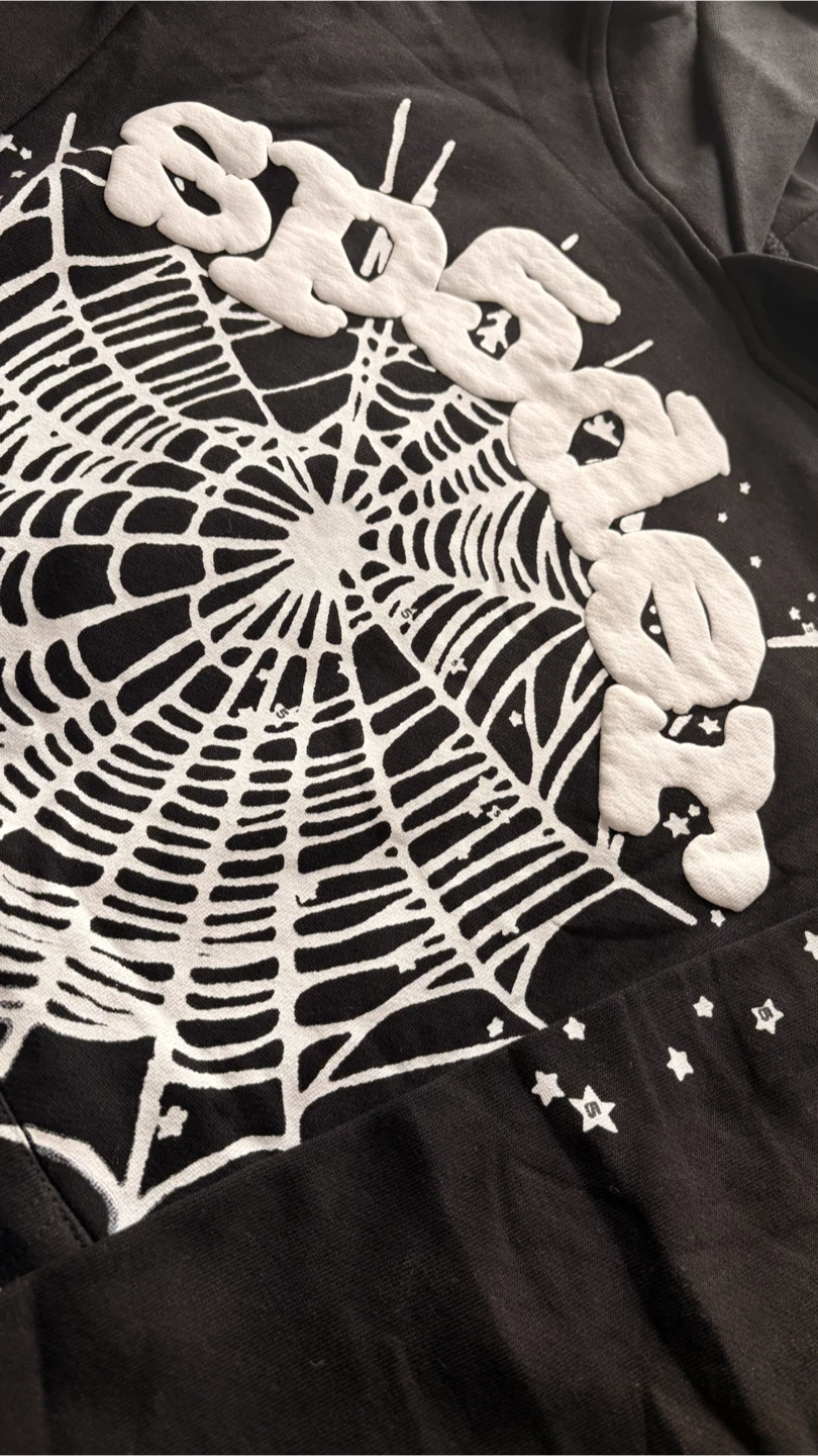 Sp5der Black Spider Web Hoodie - photo 3