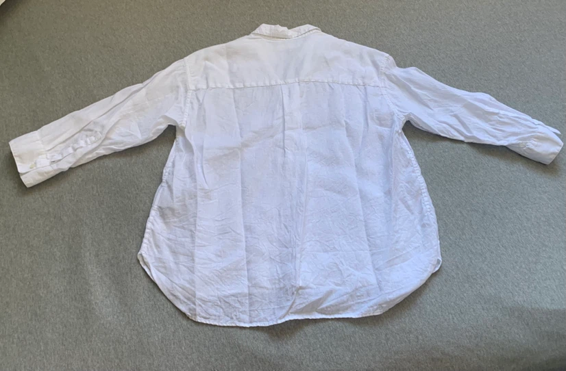 Uniqlo 100% Linen Skipper Collar Shirt - Size XS - photo 2