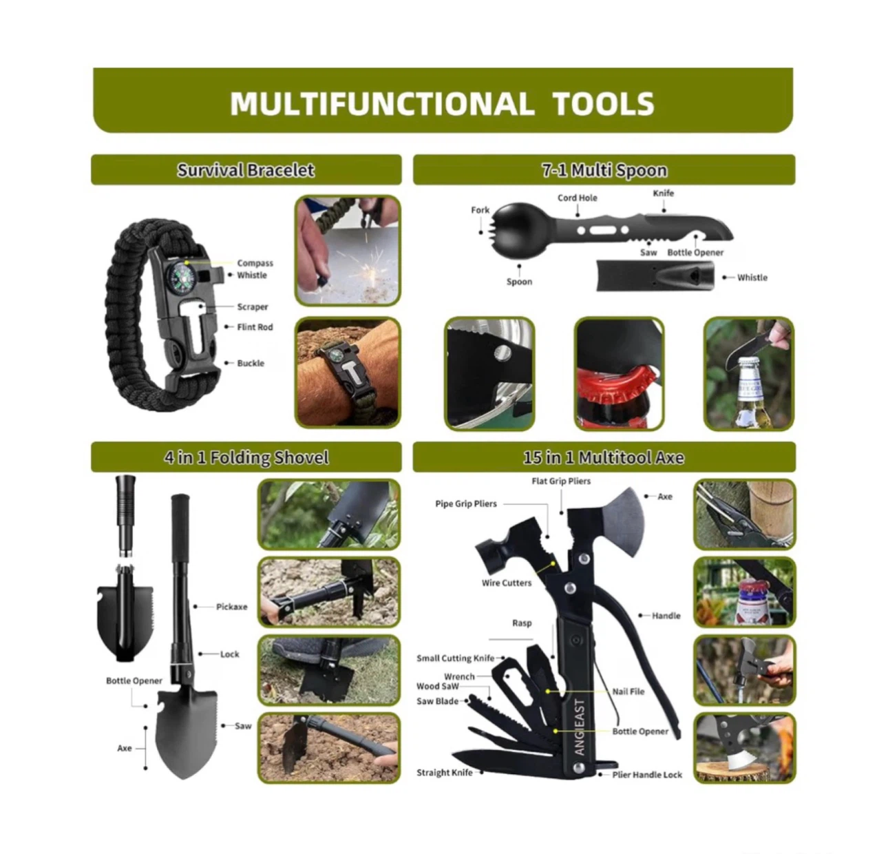 Brand new 260Pcs Emergency Survival Kit - photo 4