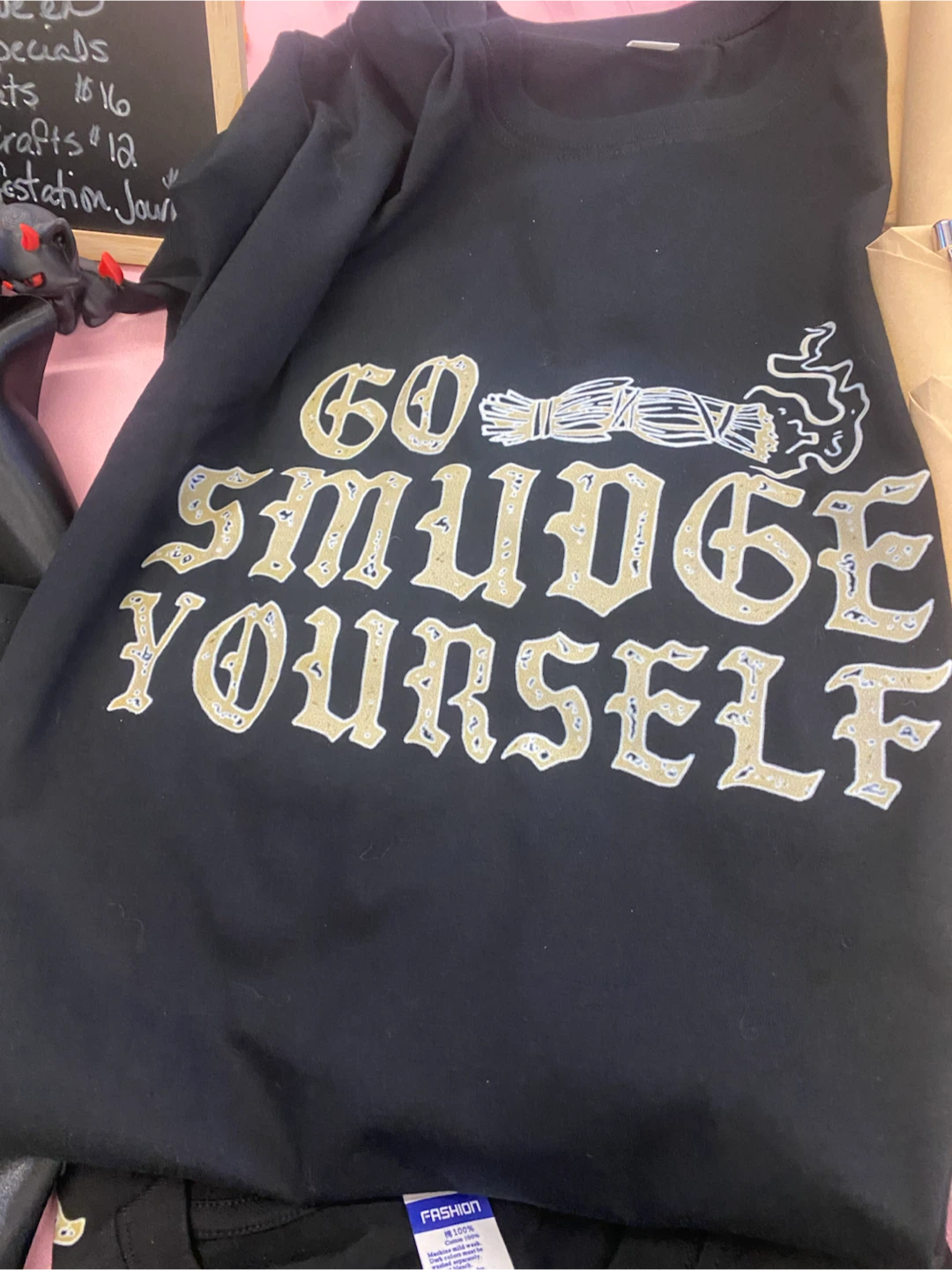 Go Smudge Yourself Black T-Shirt