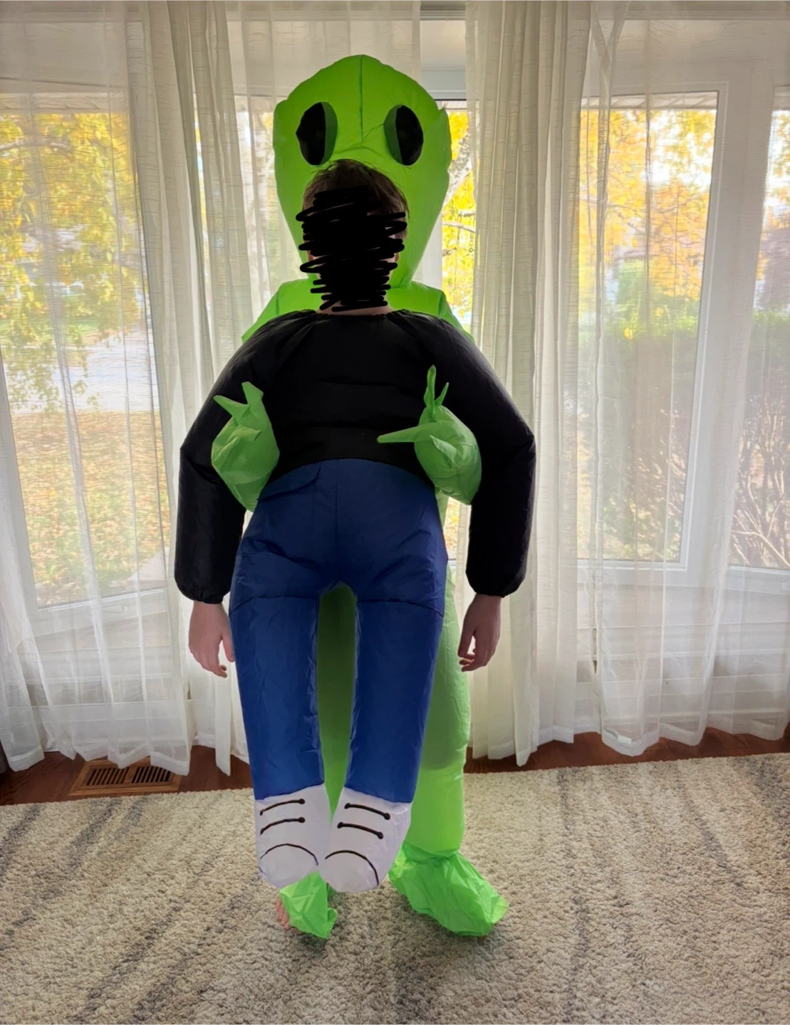 Inflatable Green Alien Costume - photo 3