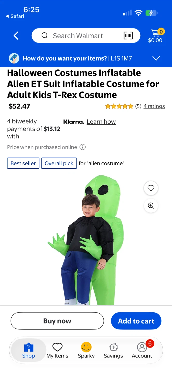 Inflatable Green Alien Costume - photo 5