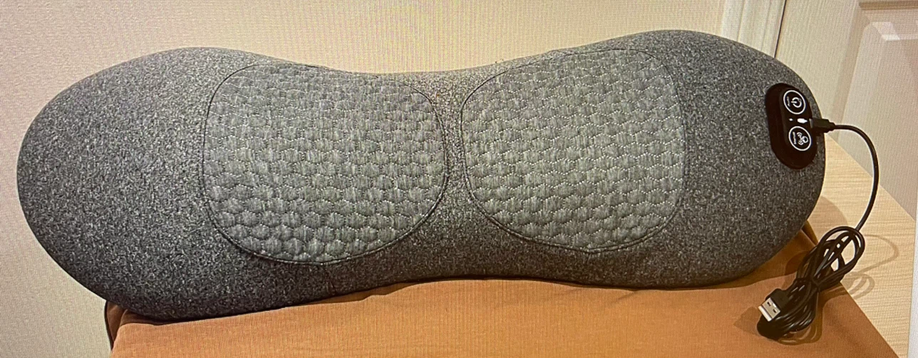 Heated back massager