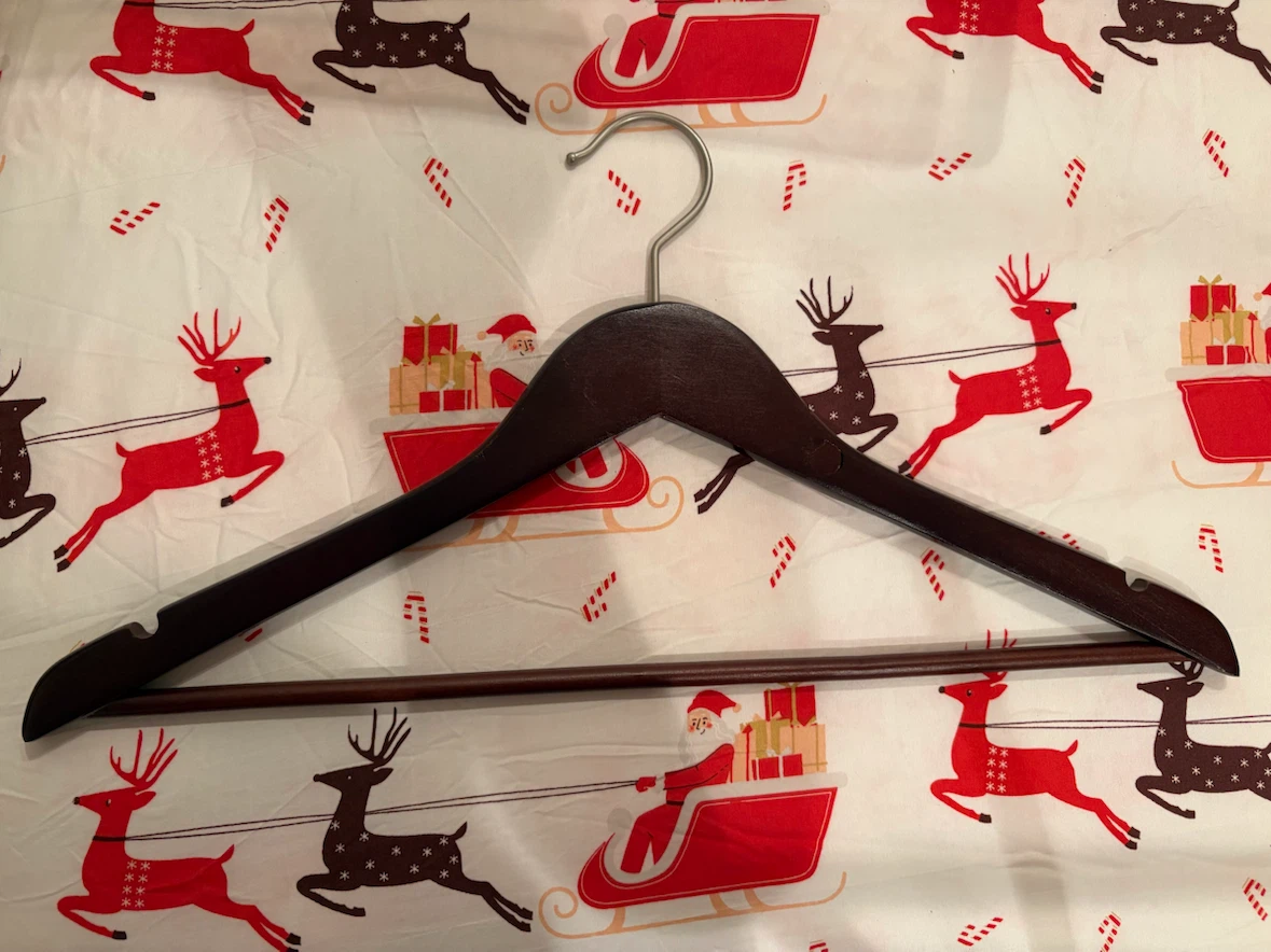 Dark Brown Wooden Clothes Hanger - photo 2