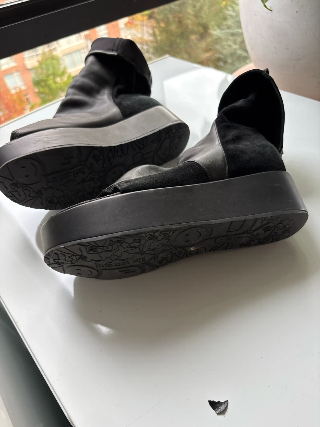 Marc Jacobs Black Platform Open-Toe Booties - photo 2