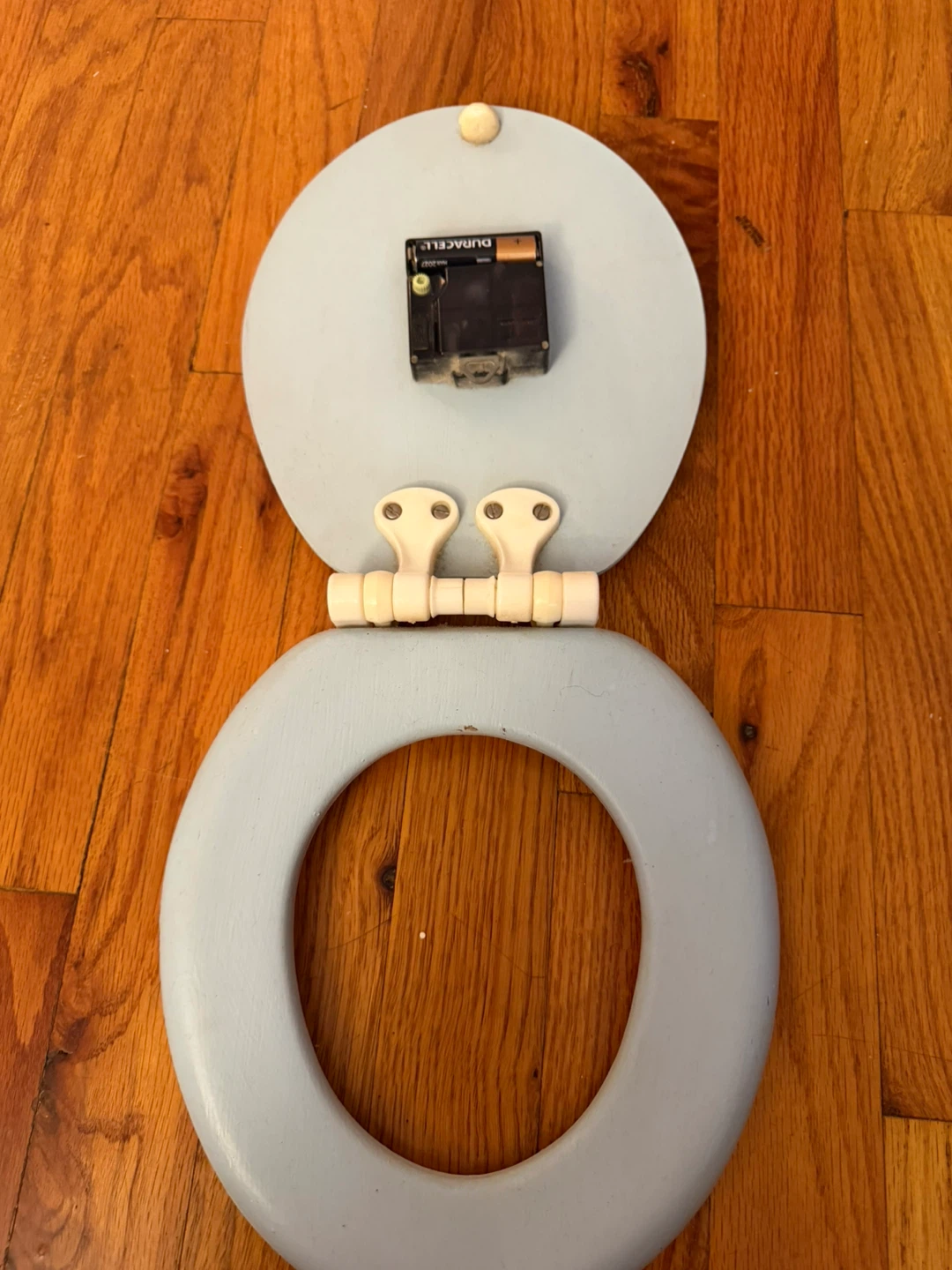 Vintage Toilet Seat Wall Clock – Working! Unique Bathroom Decor - photo 2