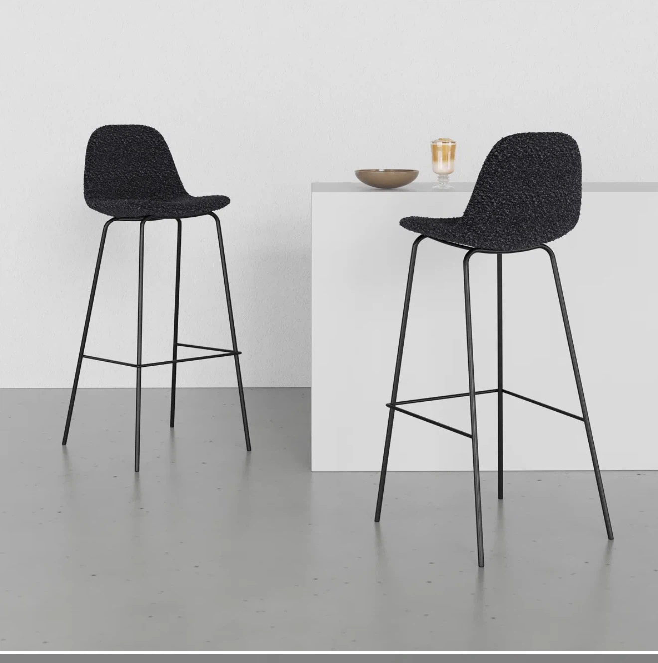 Set of 4 Corrigan Studio Kody Upholstered Bar Stools brand new - photo 2