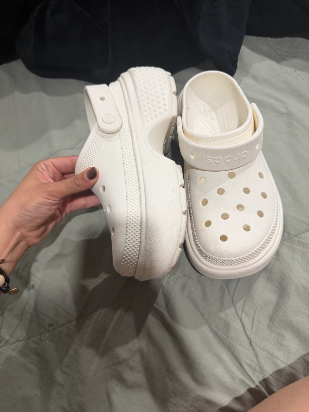 Two pairs of Crocs platform clogs - photo 4