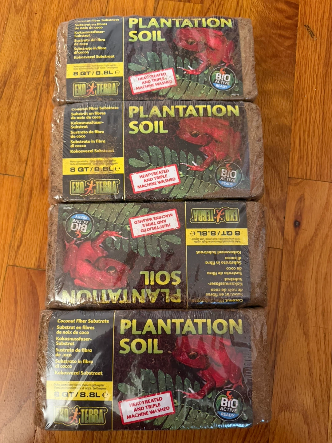 4 Exo Terra Plantation Soil Bricks