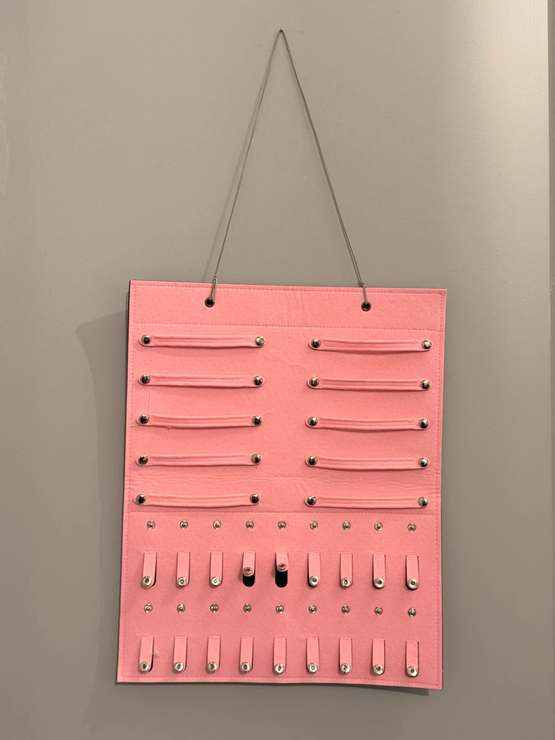 Brand New Pink Jewelry Organizer - Hangs on Wall or Door - photo 2