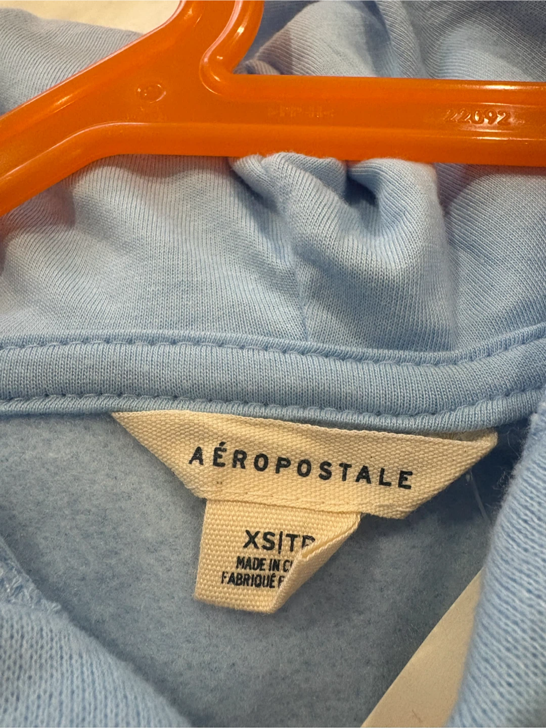 Aeropostale fitted Zip-Up Hoodie Light Blue - photo 2