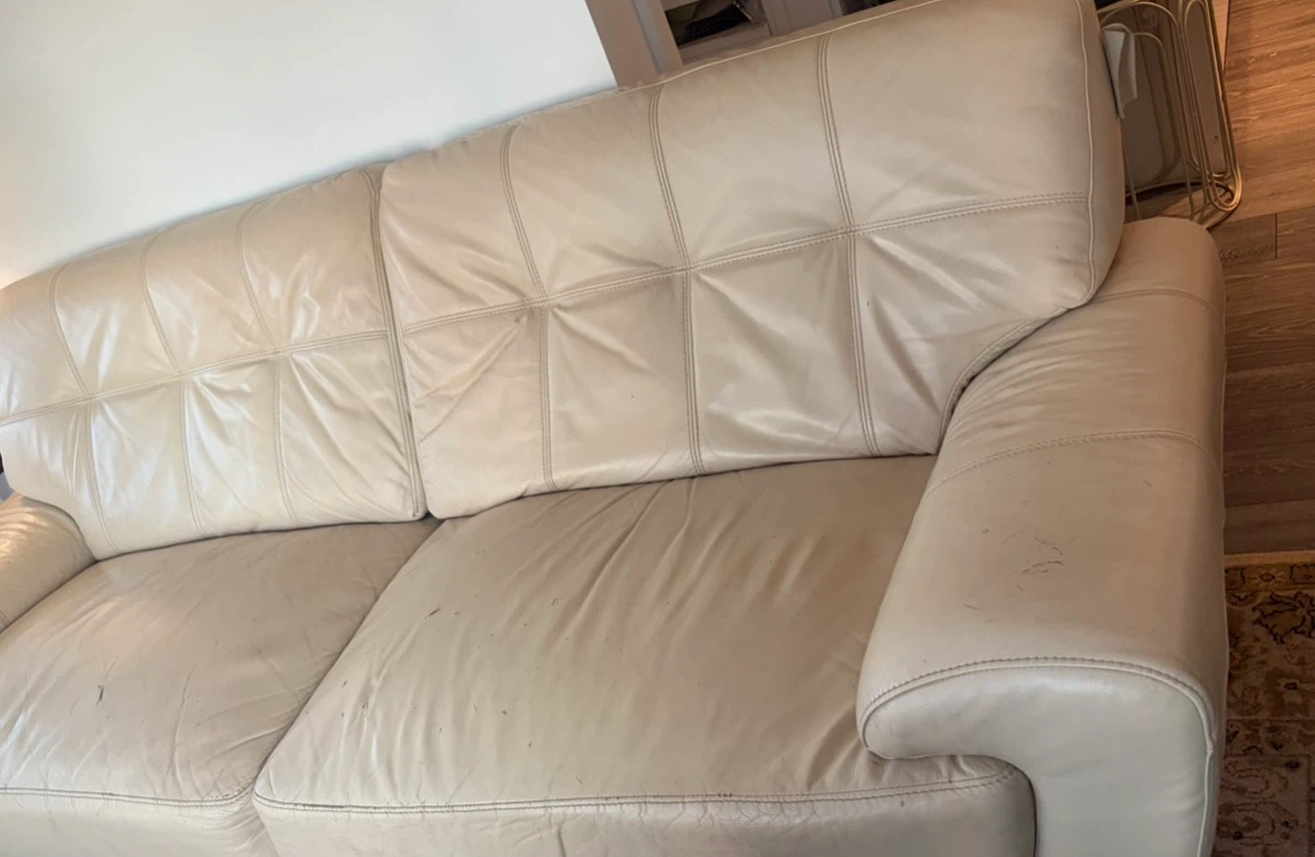 Stylish modern Leather sofa+ love seat set - photo 2