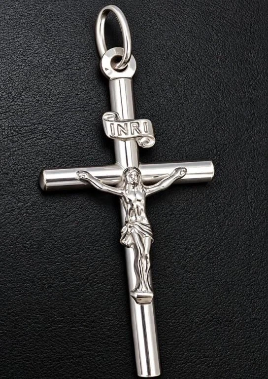 Sterling Silver INRI Crucifix Pendant