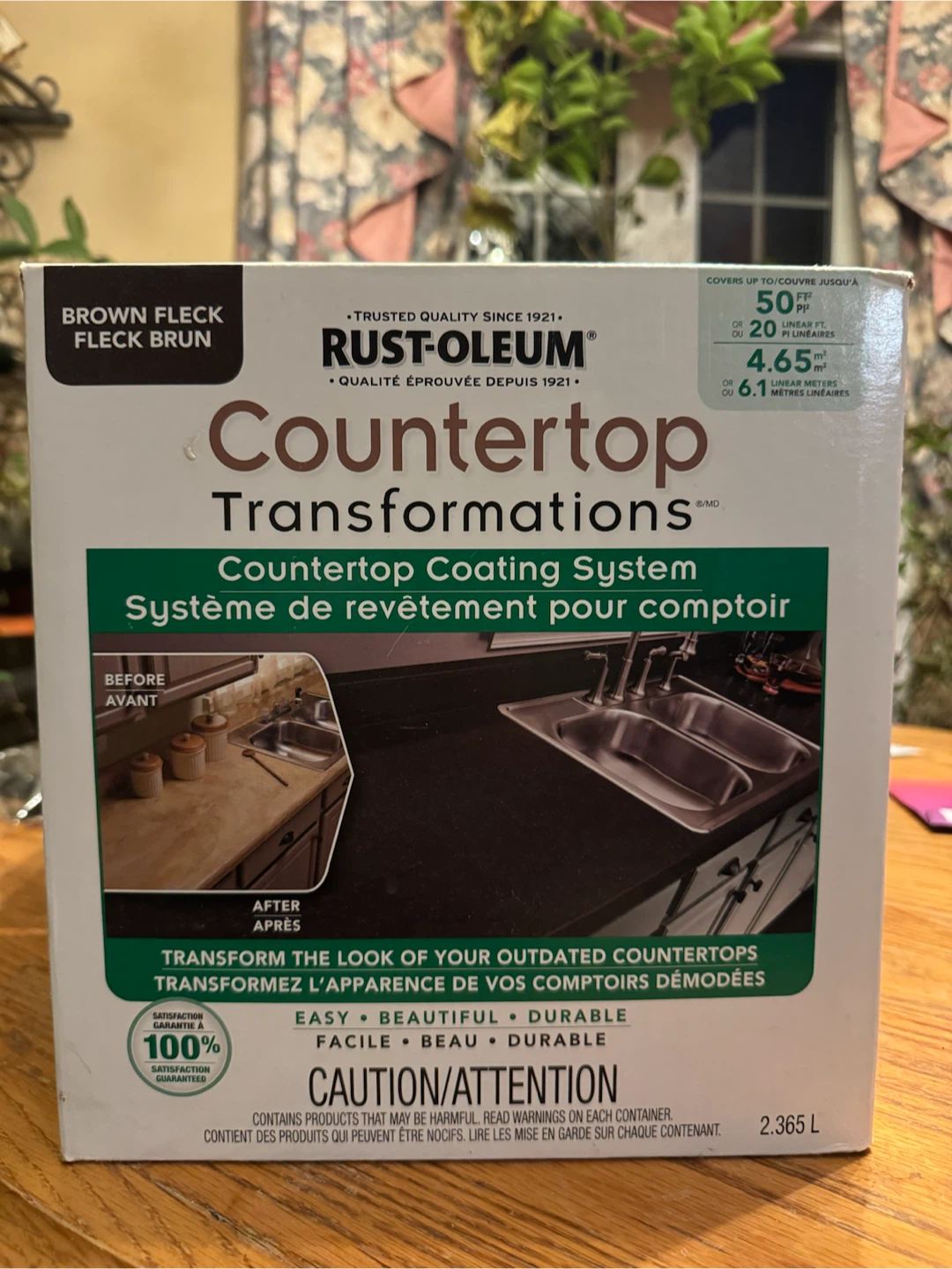 Rust-Oleum Countertop Transformations - Brown Fleck