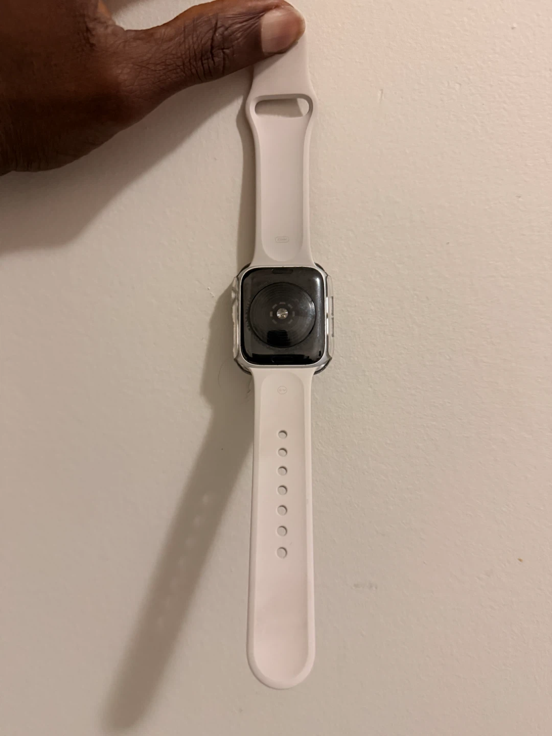 Apple Watch with White Band