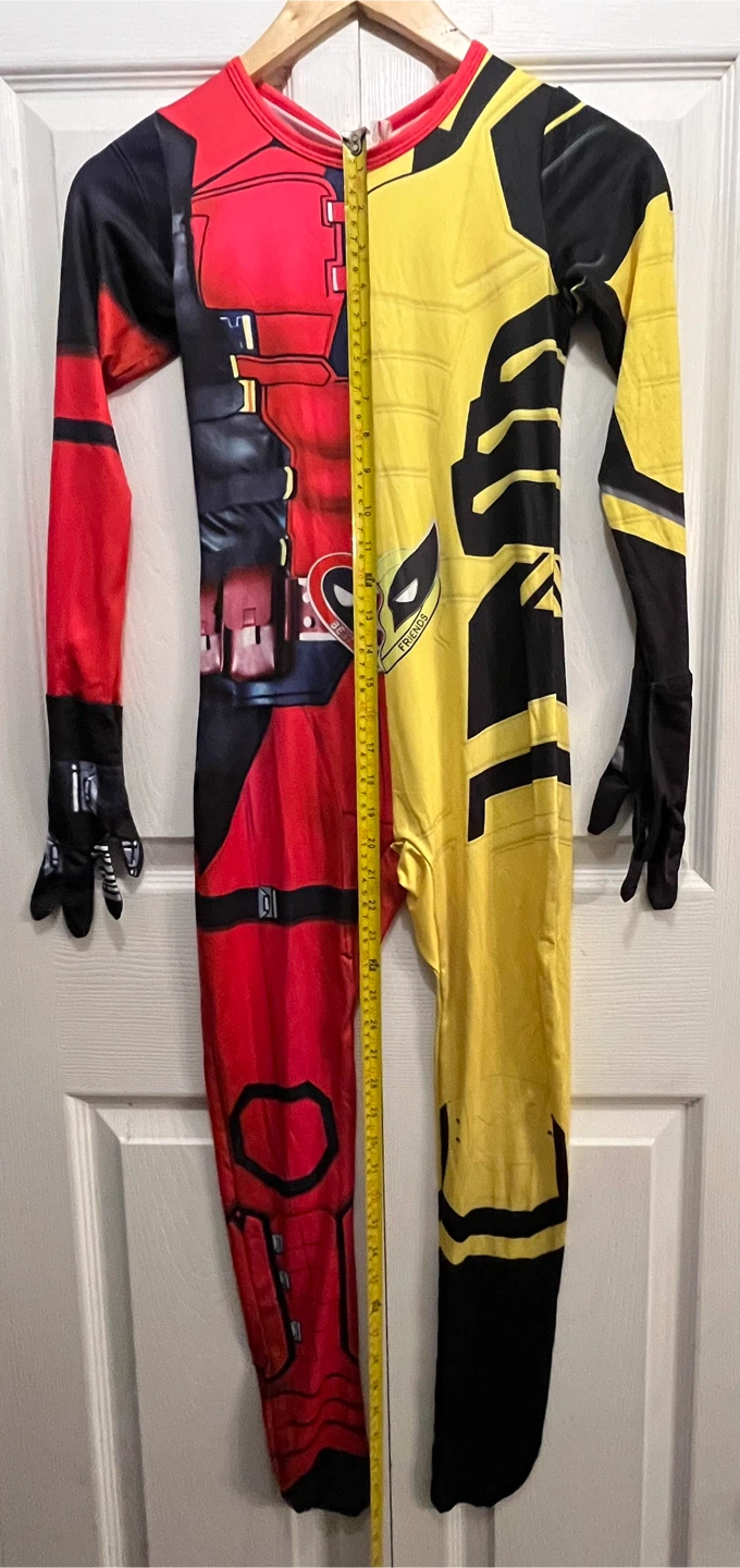 ☠️ Kids Deadpool and Wolverine 3D-printed cosplay jumpsuit ☠️ - photo 3