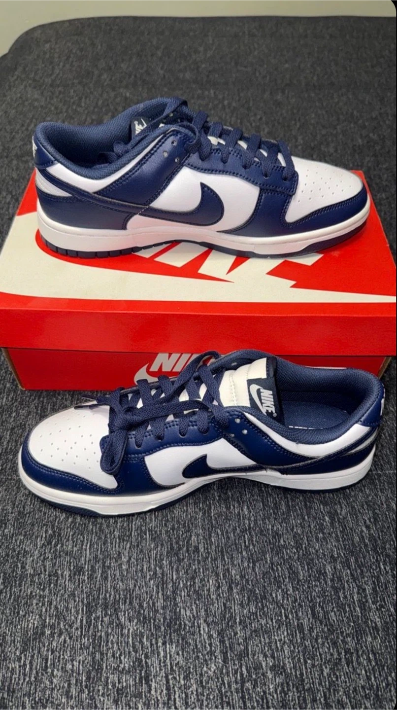 Nike Dunk Low Retro Midnight Navy Size 9 - photo 2
