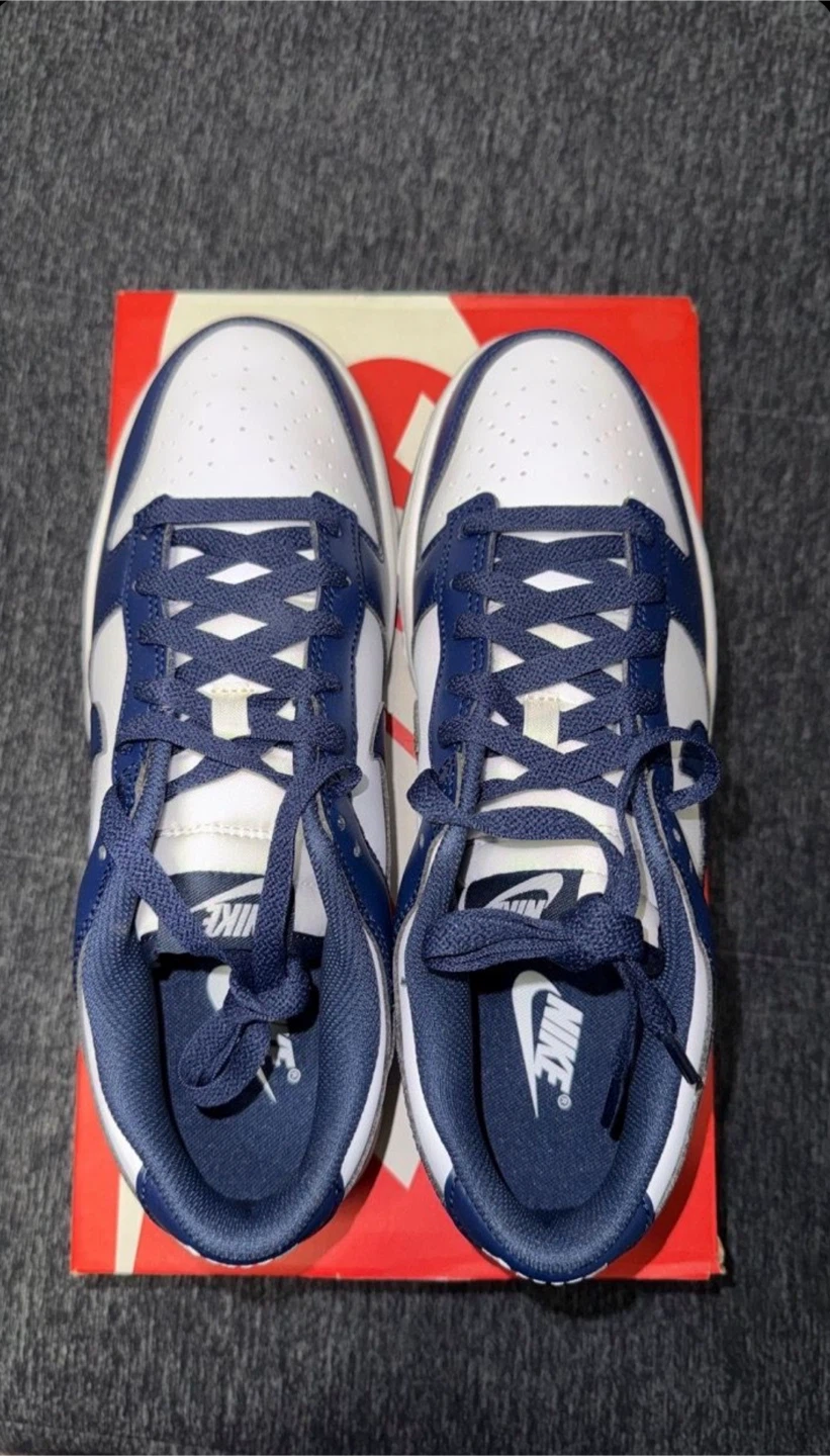 Nike Dunk Low Retro Midnight Navy Size 9 - photo 3