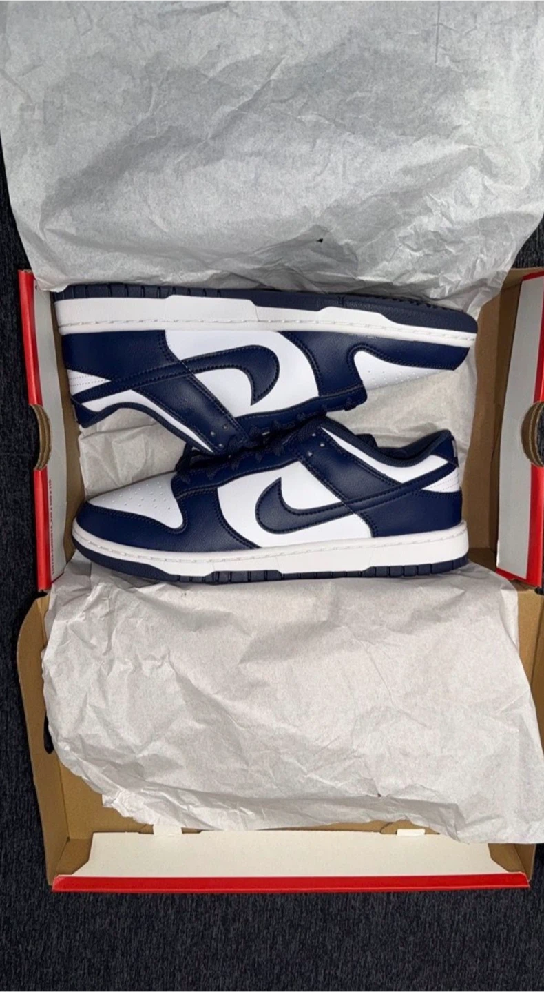 Nike Dunk Low Retro Midnight Navy Size 9 - photo 4