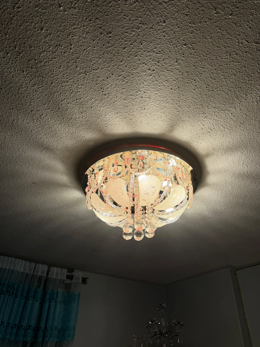 Crystal Ceiling Flush Mount Light Fixture - photo 3