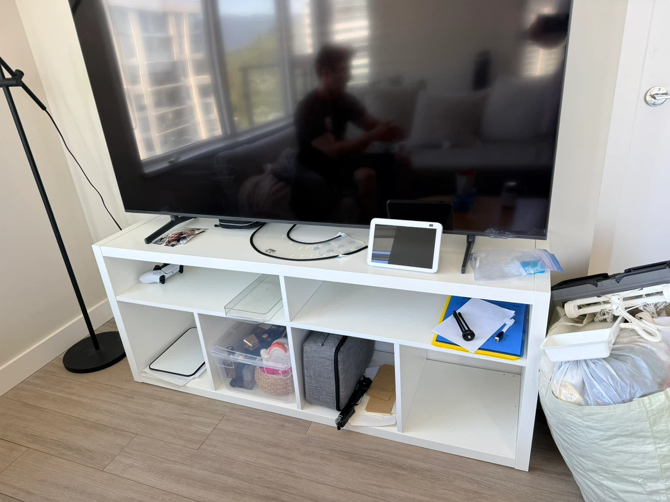 IKEA Kallax White TV Stand