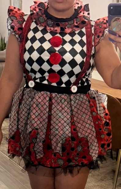 Adult Circus Misfit Clown Costume - size medium & size large - photo 2