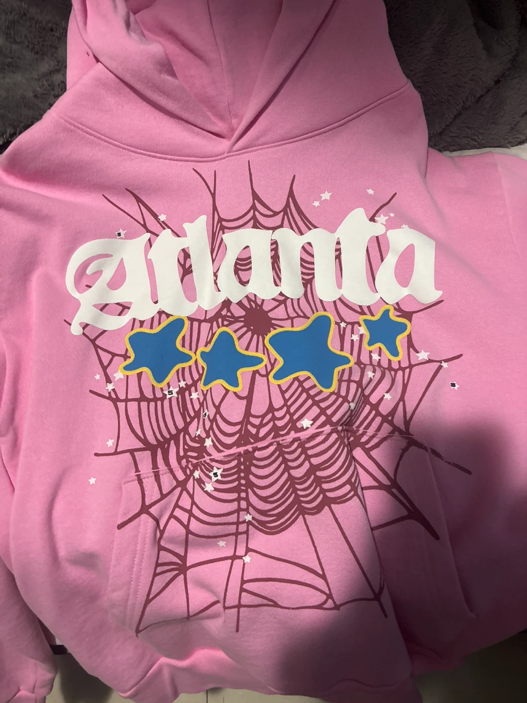 Sp5der Atlanta Pink Hoodie