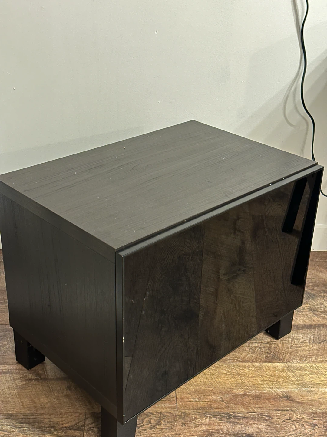 IKEA BESTA black cabinet with glass door - photo 2