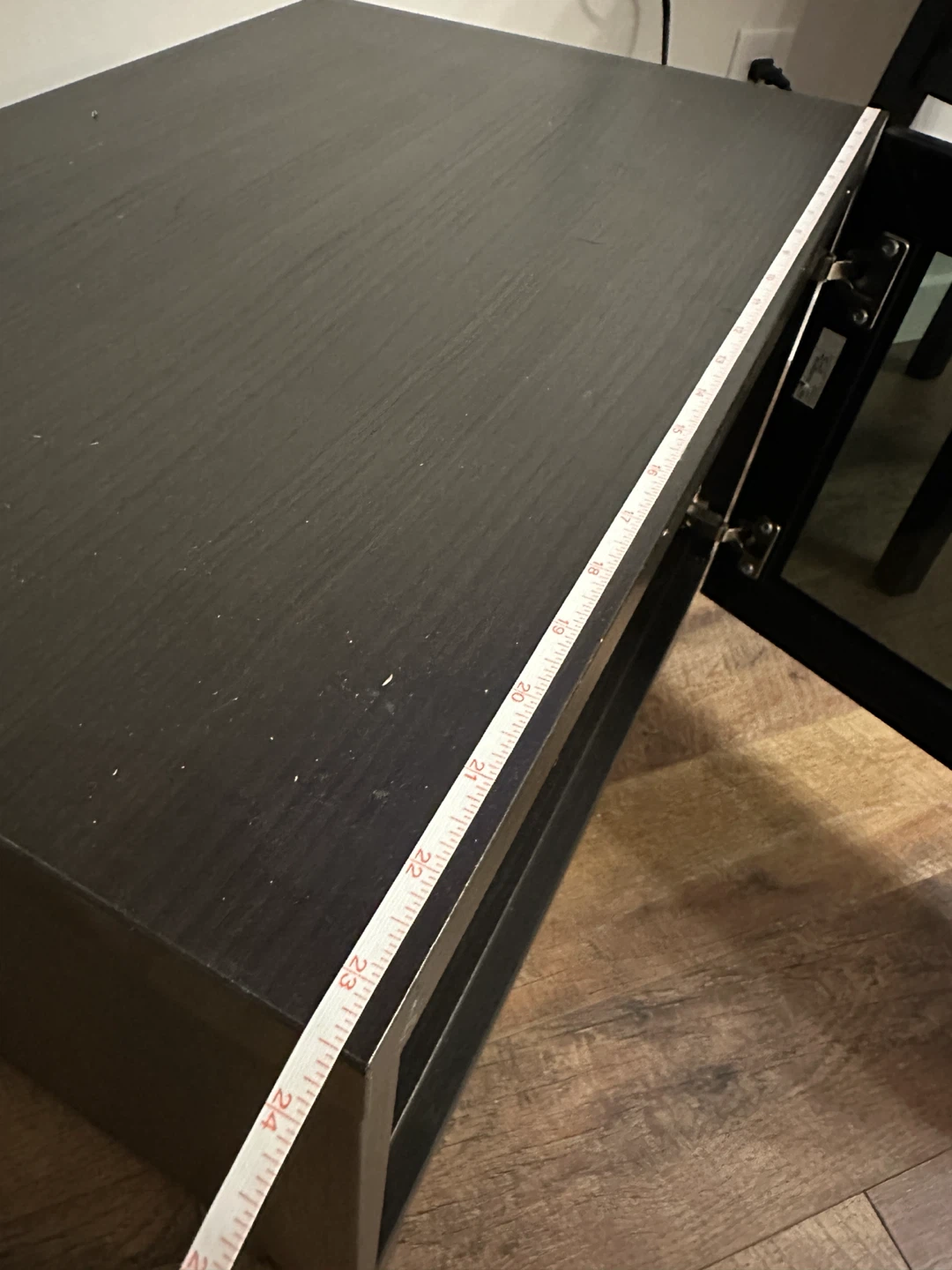 IKEA BESTA black cabinet with glass door - photo 4