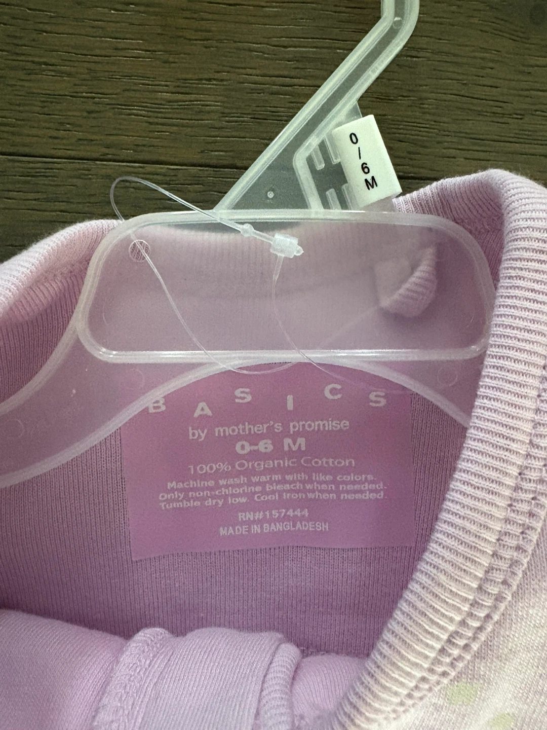 Organic cotton lilac baby sleep sack 0-6M NWT - photo 3