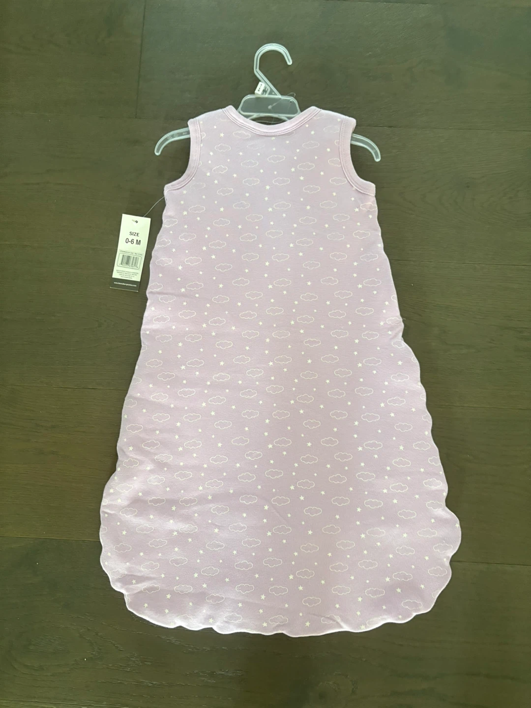 Organic cotton lilac baby sleep sack 0-6M NWT - photo 4