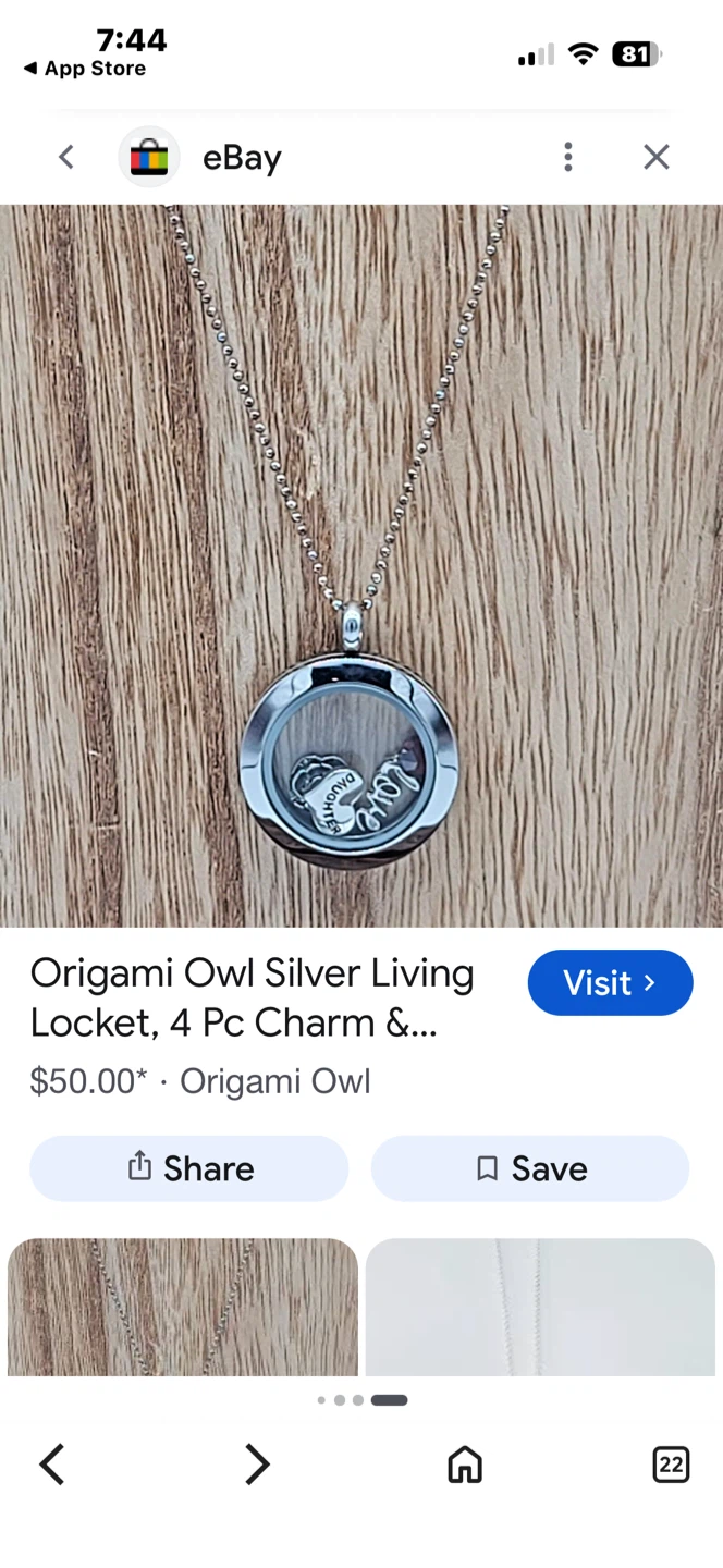 Origami Owl Living Locket Necklace - photo 4