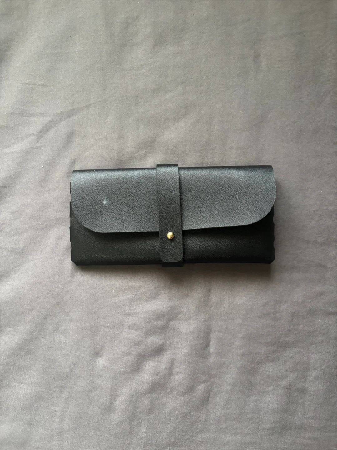 Black Leather Glasses Case