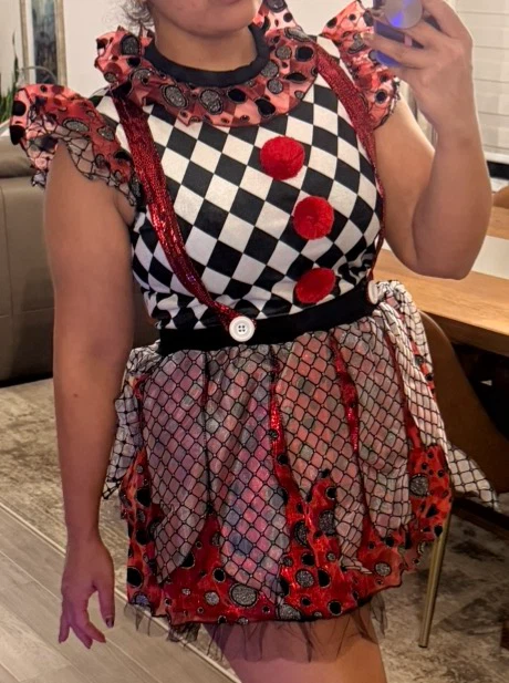 Halloween Women’s misfit clown costume - medium & large size - photo 2
