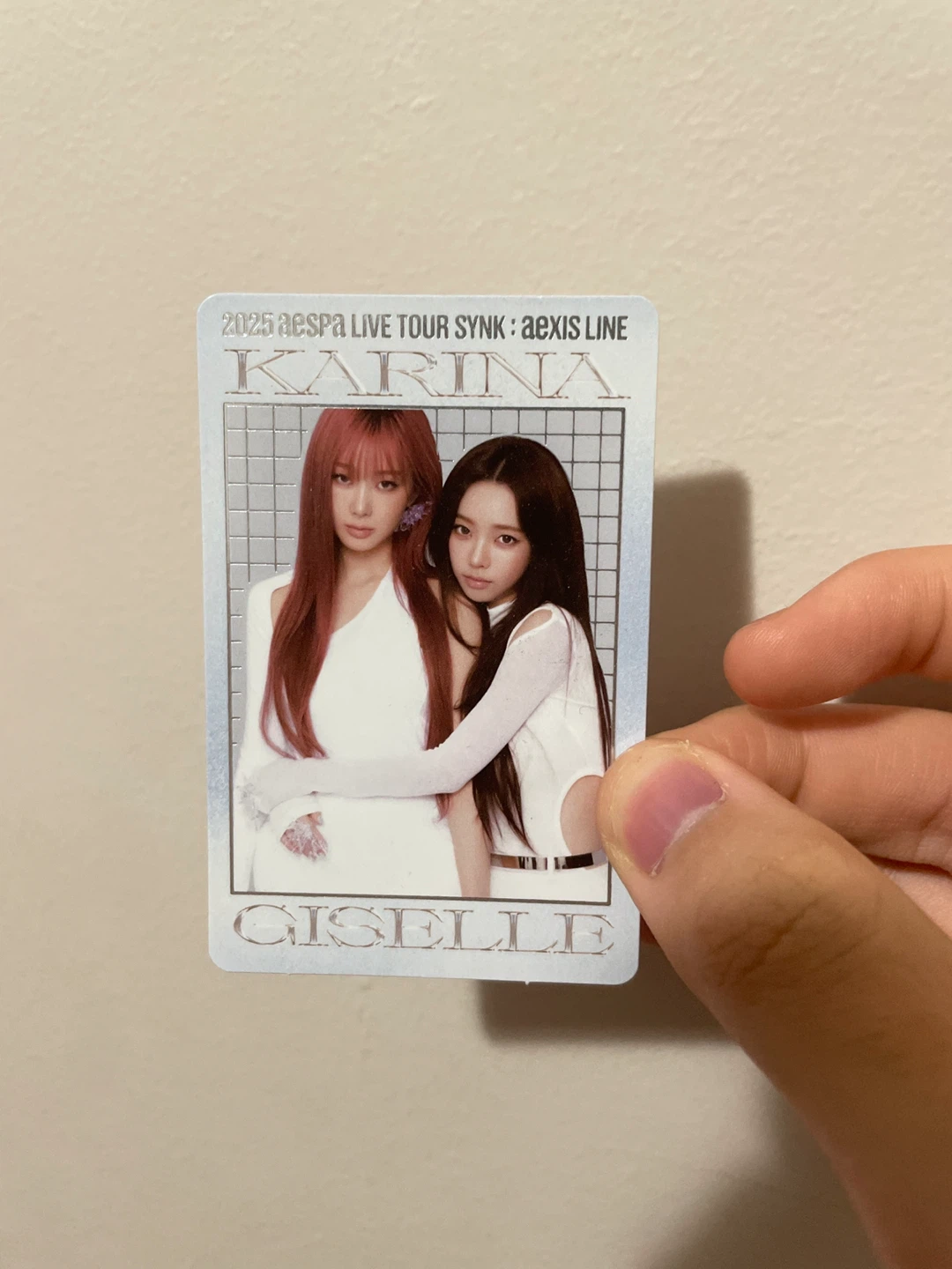 aespa SYNK: HYPER LINE Tour Photocard Karina & Giselle