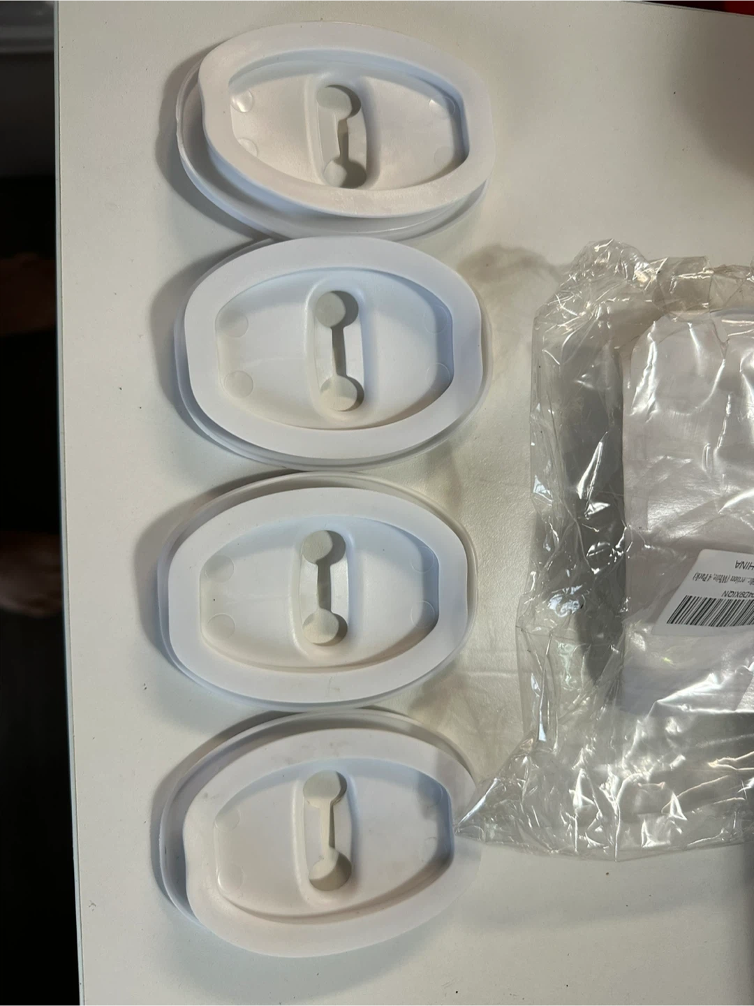 Set of 4 White car doors stoppers