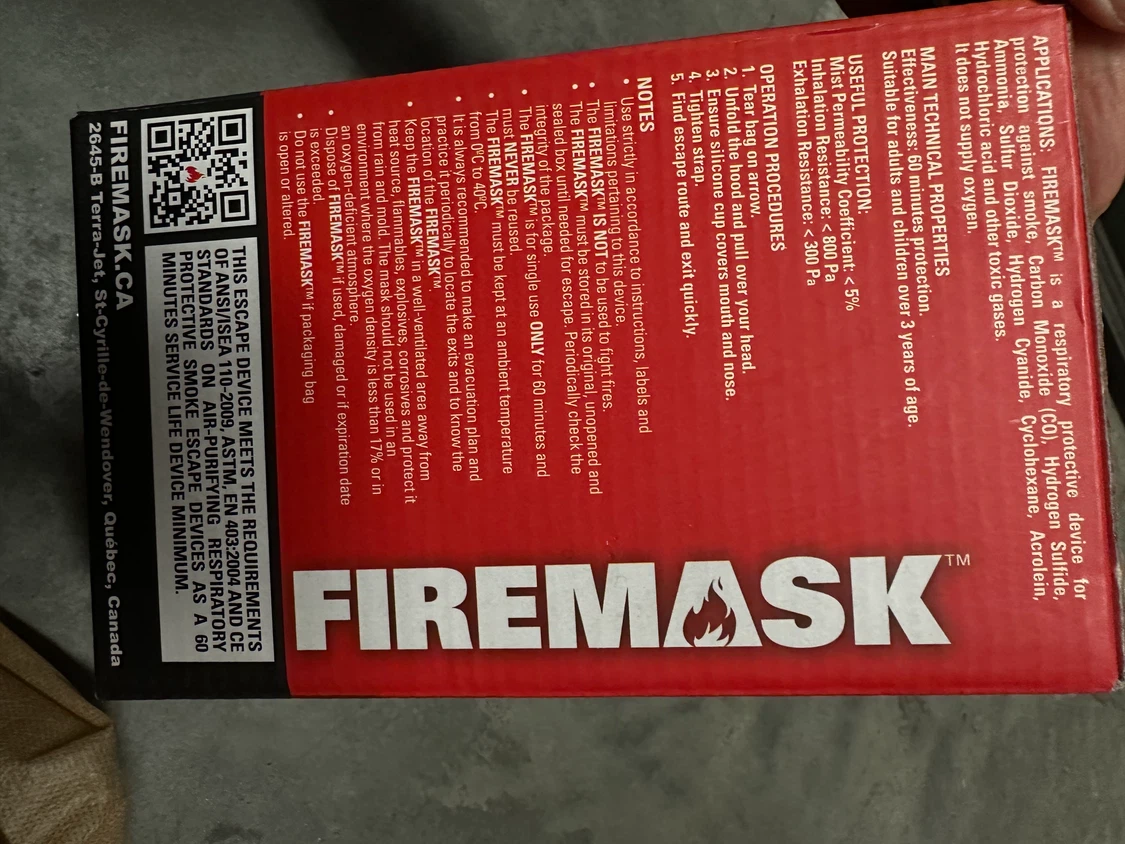 Firemask FM60 Smoke Escape Mask - photo 2