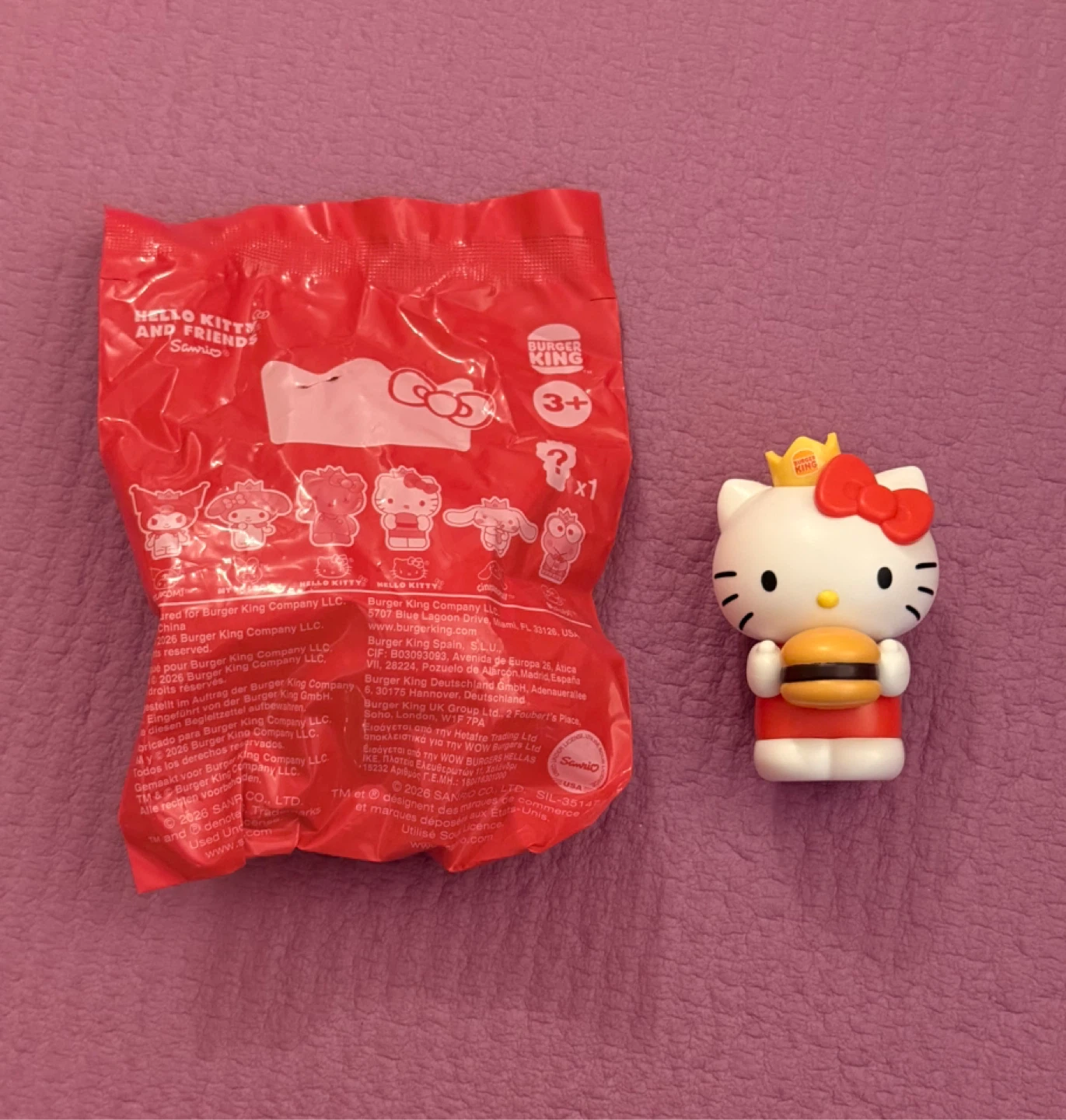 NEW✨Burger King Hello Kitty and Friends Toy