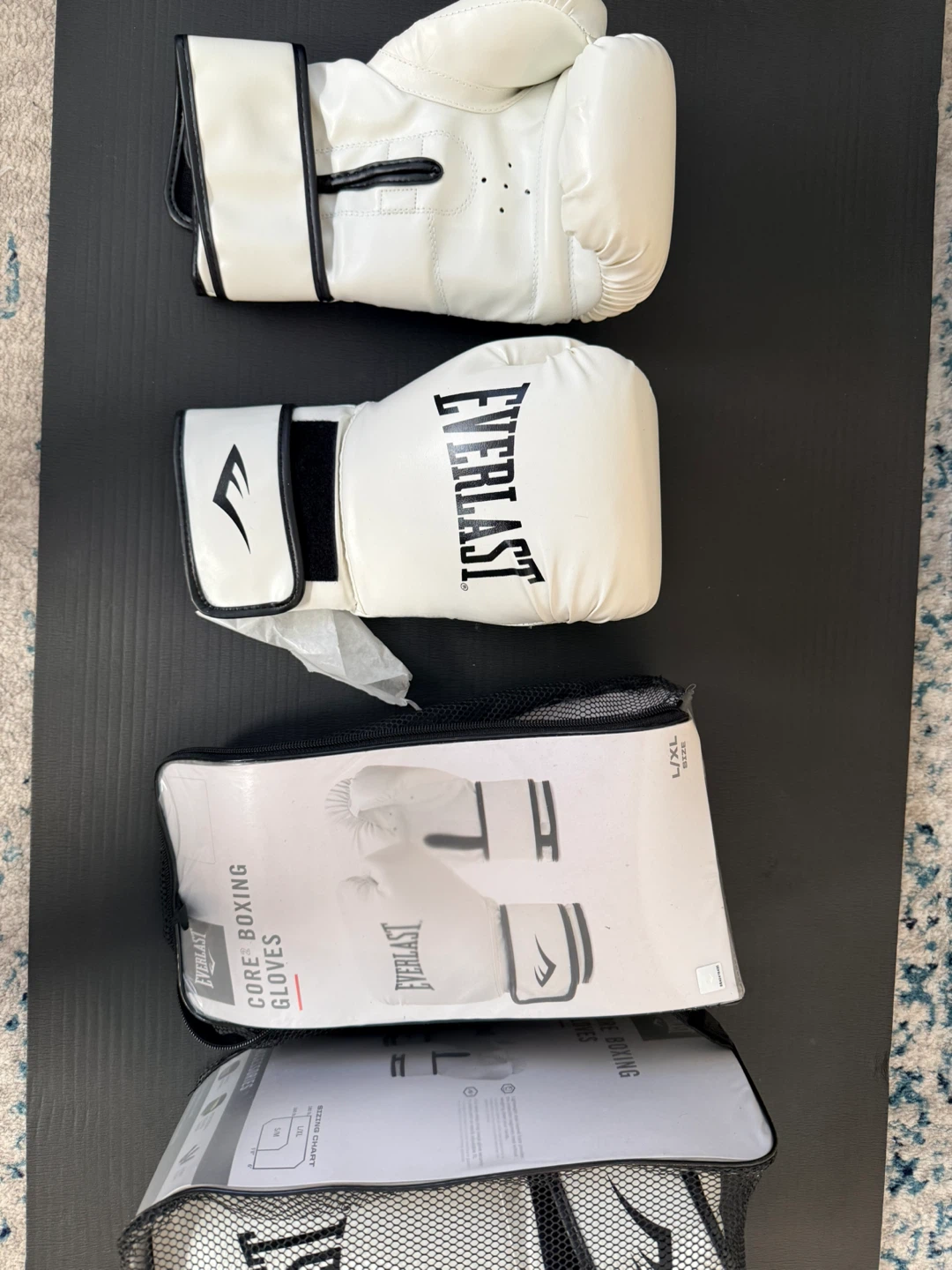 BRAND NEW Everlast Core 2 Boxing Gloves – White/Black – L/XL - photo 3