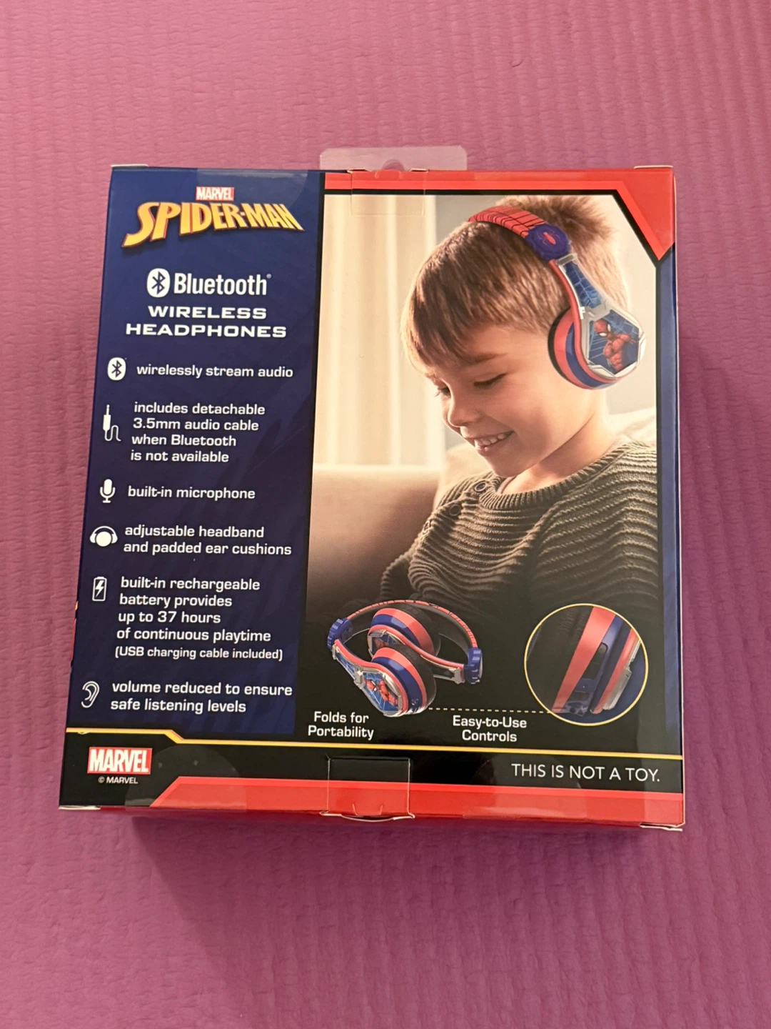 NEW✨Marvel Spider-Man Bluetooth Wireless Headphones - photo 2