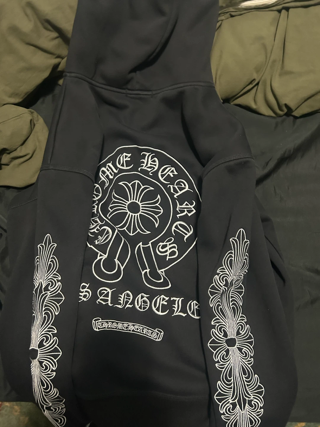Chrome Hearts Black Zip-Up Hoodie - photo 3