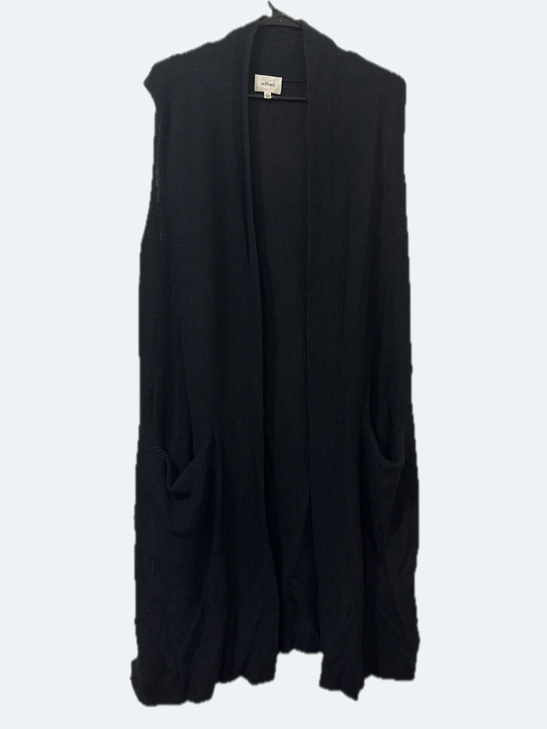 Wilfred Sleeveless Knit Cardigan Black