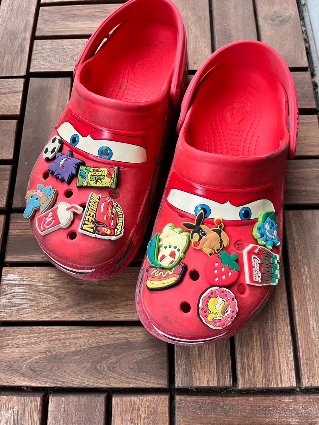 Disney Cars lightning mcqueen Crocs with Jibbitz Charms
