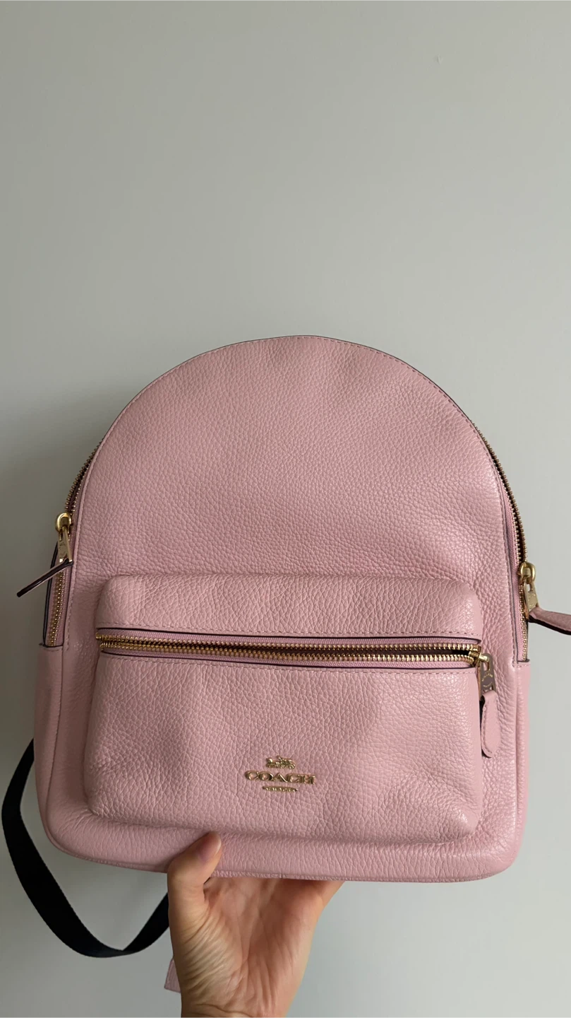 Pink Coach mini backpack
