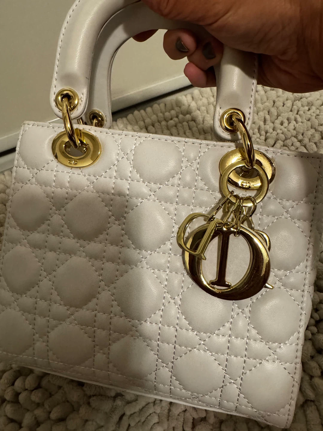 Christian Dior Lady Dior Mini Bag White - photo 2