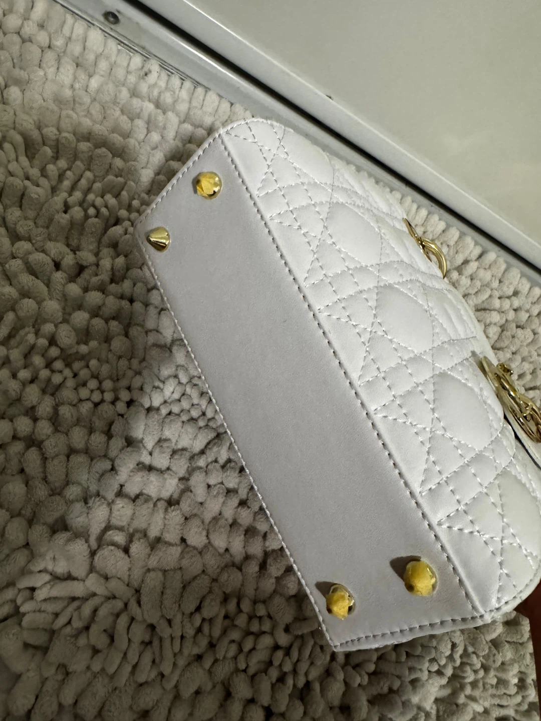 Christian Dior Lady Dior Mini Bag White - photo 4