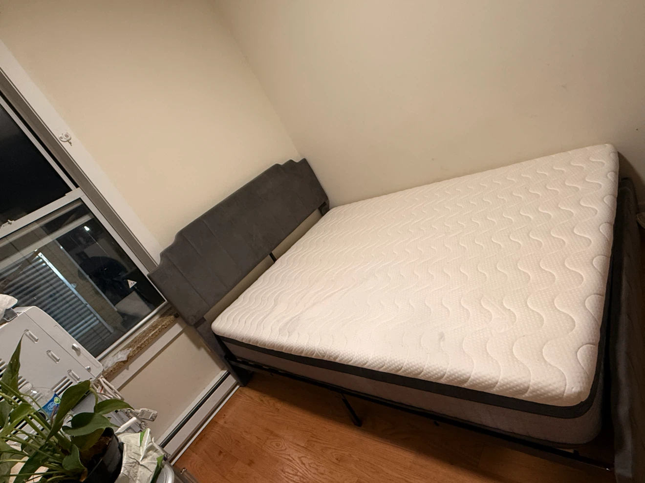 Full Size Bed with Upholstered Headboard - photo 4
