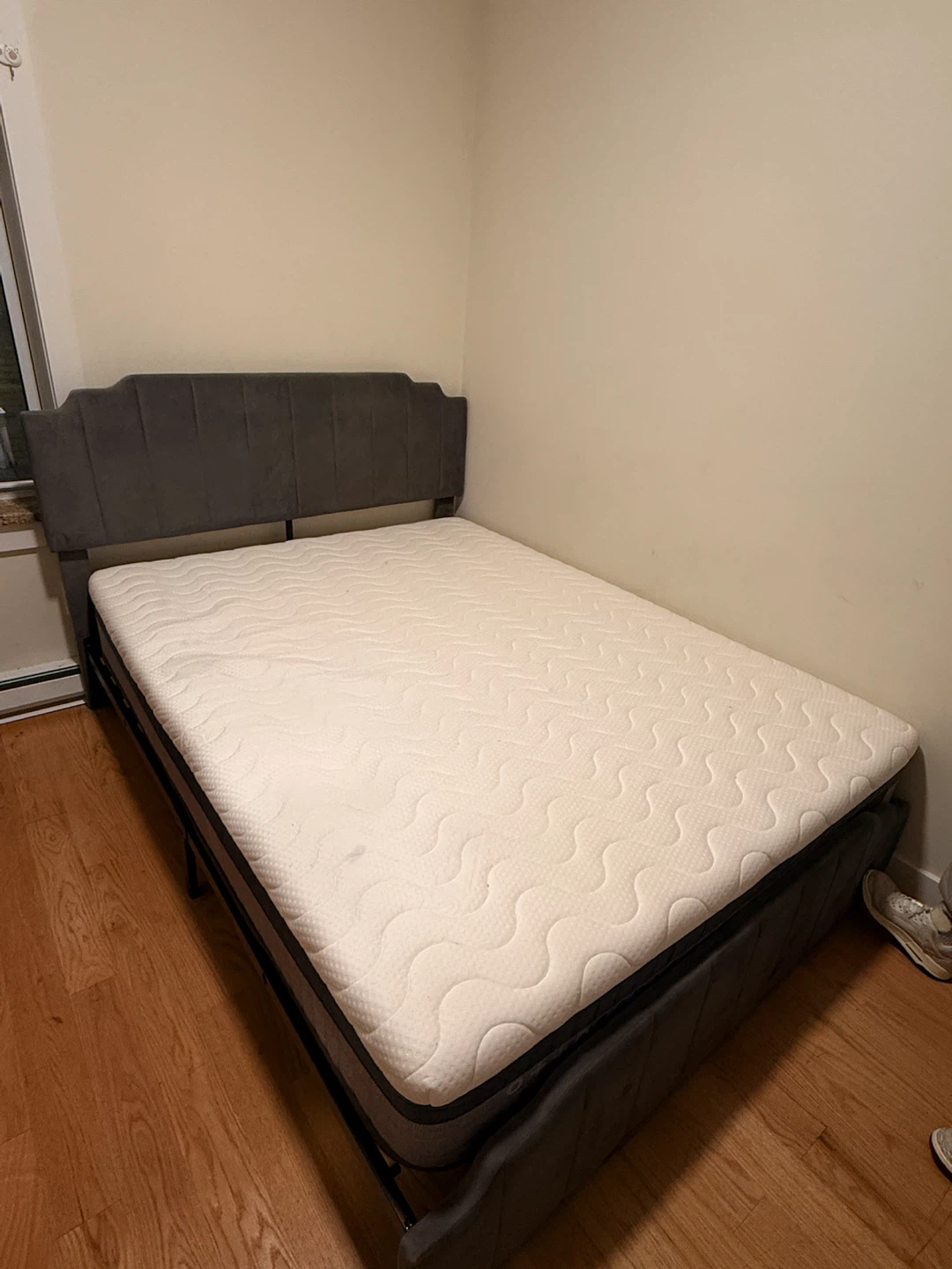 Full Size Bed with Upholstered Headboard - photo 5