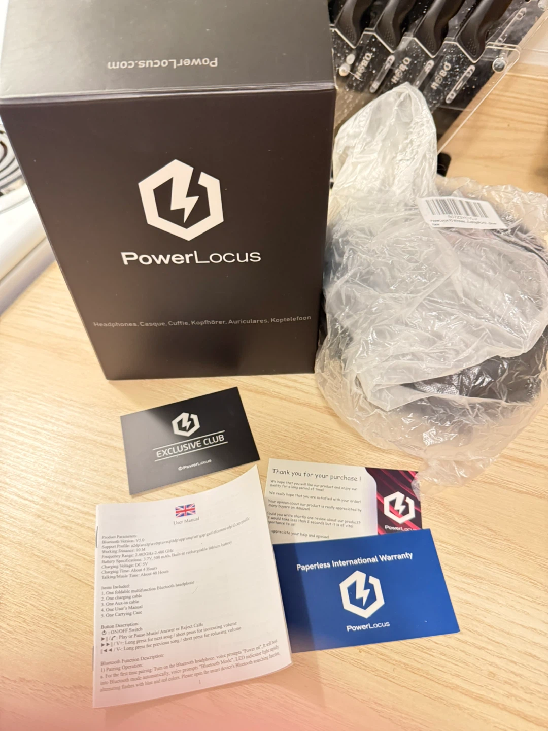 PowerLocus Wireless Bluetooth Headphones
